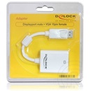 Delock adapter DisplayPort (M) - VGA (F) (fehér)