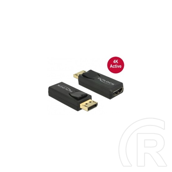 Delock adapter Displayport 1.2 (M) HDMI 4K (F) (aktív)