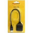 Delock adapter HDMI High Speed with Ethernet (M - 2xF)