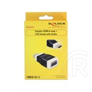 Delock adapter HDMI (M) > VGA (F) audióval (fekete)