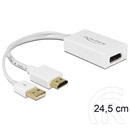Delock adapter HDMI (M) + USB 2.0 (M) - DisplayPort (F)