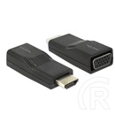 Delock adapter HDMI (M) > VGA (F) fekete