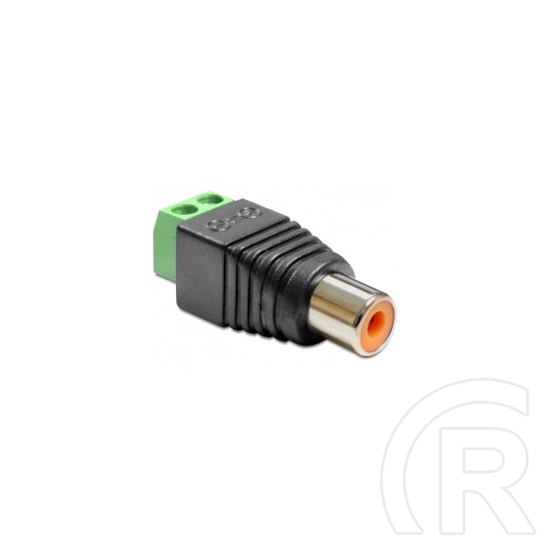 Delock adapter RCA (F) - 2 pin terminálblokk