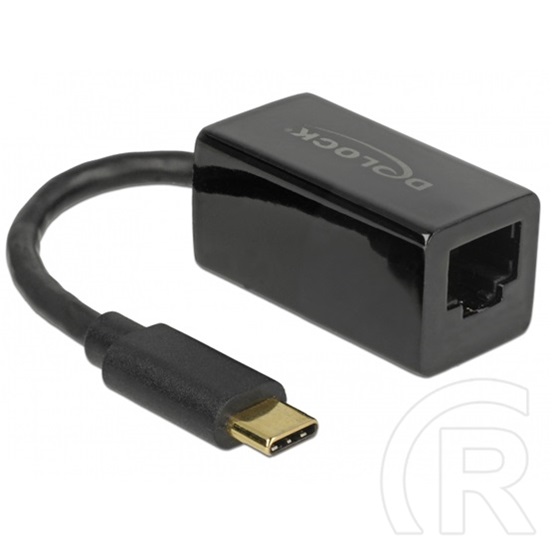Delock adapter USB 3.1 Gen1 Type-C - RJ-45 (10/100/1000) (fekete)