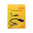 Delock adapter VGA > HDMI (audióval)