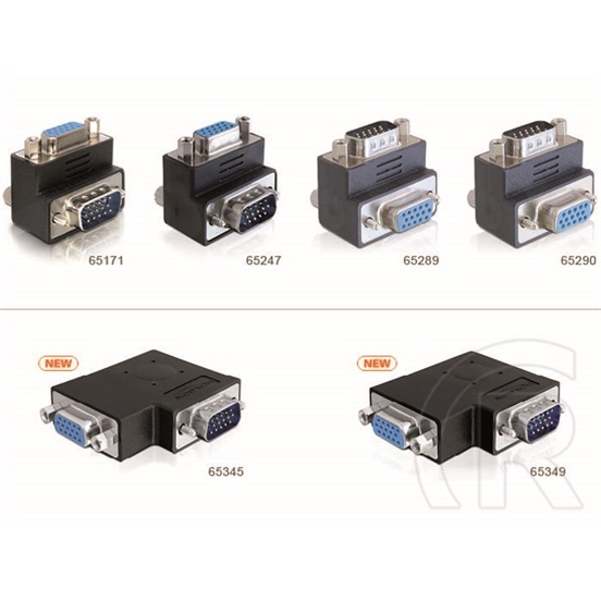 Delock adapter VGA (M-F) (90°)