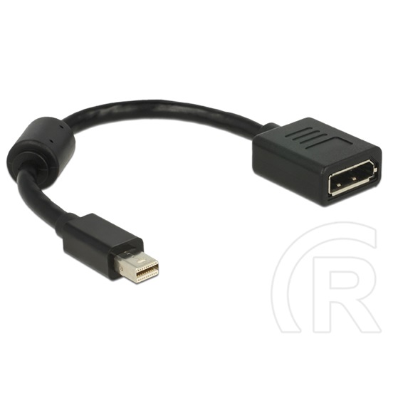 Delock adapter mini DisplayPort (M) - DisplayPort (F) (fekete)