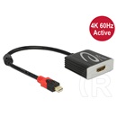 Delock adapter mini DisplayPort (M) - HDMI (F) (4K, 60 Hz, aktív)