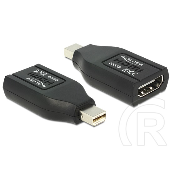 Delock adapter mini DisplayPort (M) - HDMI (F) (fekete)