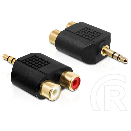 Delock audio adapter sztereo jack apa 3,5 mm > 2 x RCA