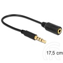 Delock audio kábel 3,5 mm 4 pólusú sztereó (M) - (F)