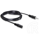 Delock audio kábel sztereo jack 3.5 mm apa / anya 3 m