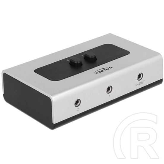 Delock audio switch (stereo jack, 2 port, kétirányú)