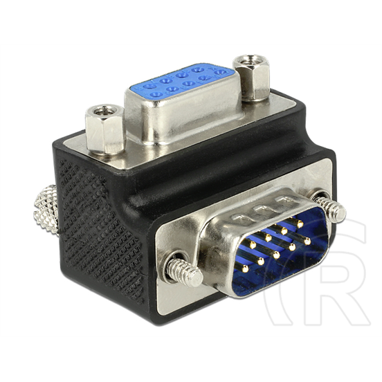 Delock csavaros adapter Sub-D9 (M) - (F) 270°