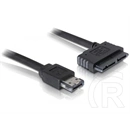 Delock eSATAp - Micro SATA adatkábel (16 pin, F/F, 1 m, fekete)