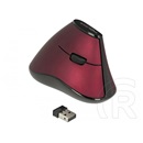 Delock ergonómikus cordless optikai egér (USB, piros)