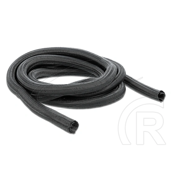 Delock fonott kábelharisnya (önzáródó, 2 m x 9 mm, újrahasználható, vágható, fekete)