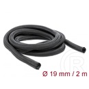 Delock fonott önzáródó kábelharisnya 2m x 19mm (fekete)