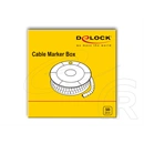 Delock kábeljelző doboz No. 9 (500 db, műanyag, 4-5 mm, sárga)