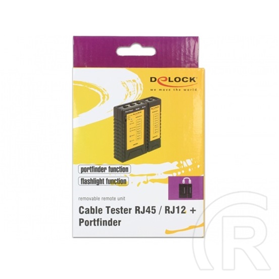 Delock kábelteszter RJ45 / RJ12 + portkereső
