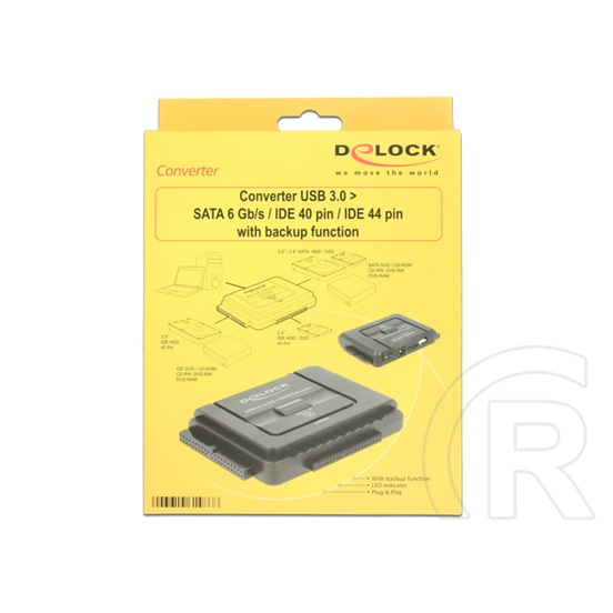Delock külső átalakító (USB 3.0 - PATA/SATA)