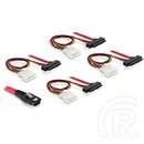 Delock mini SAS 36pin - 4x SAS 29pin (SFF 8087 > 4x SFF 8482 + táp) kábel, 100 cm