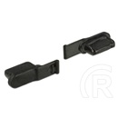 Delock porvédő Lightning porthoz (10db, fekete)