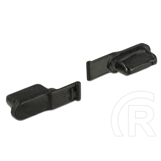 Delock porvédő Lightning porthoz (10db, fekete)