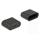 Delock porvédő USB-C kimenethez (10db, fekete)