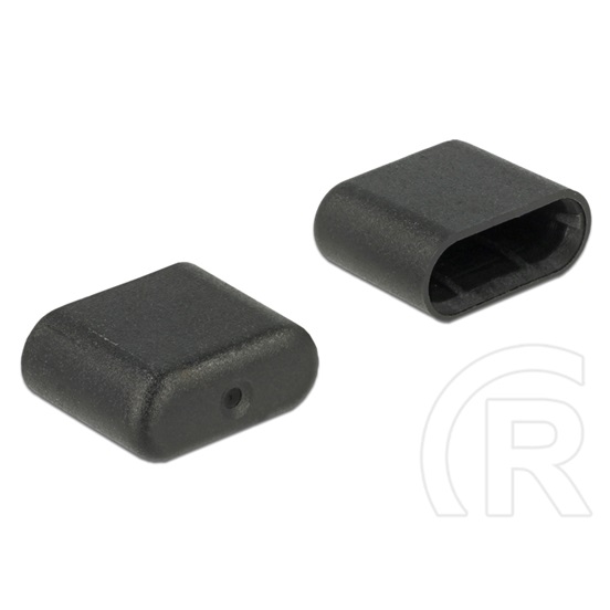 Delock porvédő USB-C kimenethez (10db, fekete)