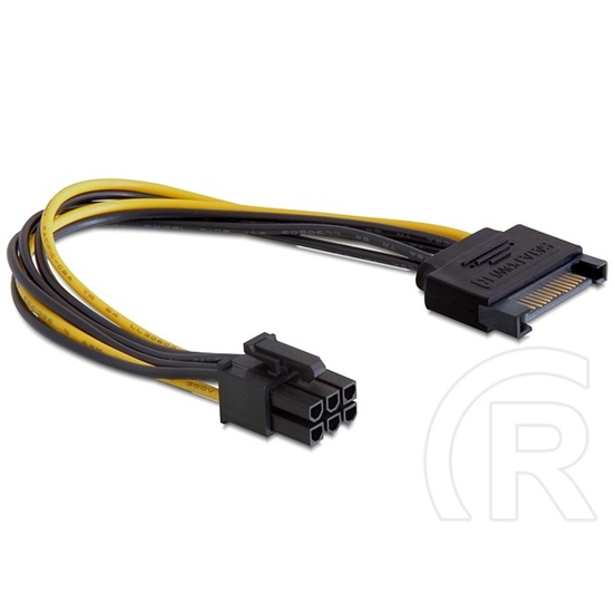 Delock tápkábel PCI Express VGA kártyához (1 x SATA / 1 x 6 pin)