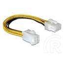 Delock tápkábel adapter CPU-hoz (1 x 4 pin / 1 x 8 pin) 15 cm