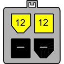 Delock tápkábel adapter CPU-hoz (1 x Molex / 1 x 4 pin) 15 cm