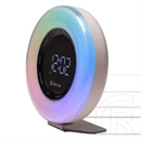 Denver CRL-342 rádiós ébresztőóra (napfelkelte-szimuláció, természetes hangok, FM, kettős ébresztés, USB-C, fehér)