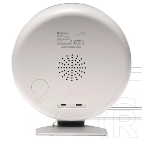 Denver CRL-342 rádiós ébresztőóra (napfelkelte-szimuláció, természetes hangok, FM, kettős ébresztés, USB-C, fehér)