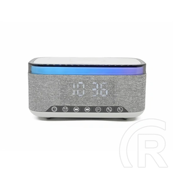 Denver CRQ-225 rádiós ébresztőóra (Bluetooth, vezeték nélküli töltés 15 W, szürke)