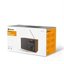 Denver DAB-46DGR rádiós ébresztőóra (DAB+, FM, LCD, 2W RMS, hálózati/4x AA, sötétszürke)