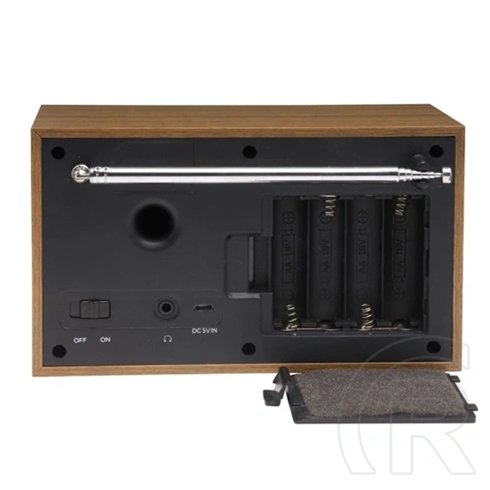 Denver DAB-46DGR rádiós ébresztőóra (DAB+, FM, LCD, 2W RMS, hálózati/4x AA, sötétszürke)