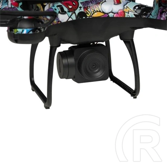 Denver DCH-350 drón (720p kamera, 22 perc, 1600 mAh, 27x27 cm, magasságtartó, 30 m hatótáv, microSD, propellervédő, több