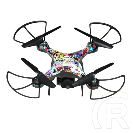 Denver DCH-350 drón (720p kamera, 22 perc, 1600 mAh, 27x27 cm, magasságtartó, 30 m hatótáv, microSD, propellervédő, több