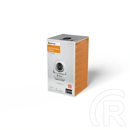 Denver IIC-172 beltéri Wi-Fi IP kamera (355°/90°-os, 720p, éjjellátó, kétirányú hang, microSD max 128 GB, Tuya, fehér)