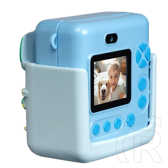 Denver KPC-1363BU digitális gyerekkamera + hőnyomtatás (2" LCD, 2 MP CMOS, interpolálva 20 MP, 1080p, MicroSD max 128 GB