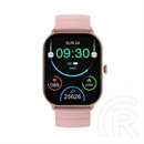 Denver SWC-187RO okosóra (2,04" AMOLED, Bluetooth 5.3, hívás, pulzusmérő, SpO2, vérnyomásmérő, légzésfigyelés, 100+ spor