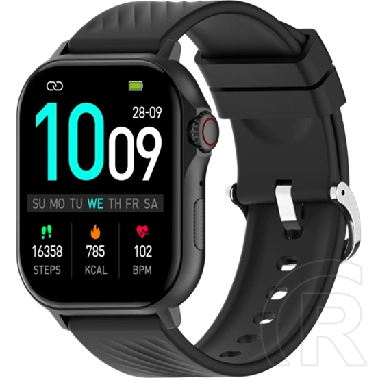 Denver SWG-159B okosóra (2,13", AMOLED, Bluetooth 5.3, GPS, aktivitásmérő, pulzusmérő, 3 ATM, fekete)