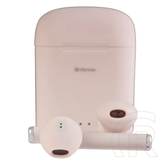 Denver TWE-46 Rose bluetooth fülhallgató sztereó (v5.0, TWS, beépített mikrofon, IPX4 vízálló, töltőtok 400mAh, készenlé