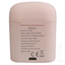 Denver TWE-46 Rose bluetooth fülhallgató sztereó (v5.0, TWS, beépített mikrofon, IPX4 vízálló, töltőtok 400mAh, készenlé