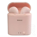 Denver TWE-46 Rose bluetooth fülhallgató sztereó (v5.0, TWS, beépített mikrofon, IPX4 vízálló, töltőtok 400mAh, készenlé
