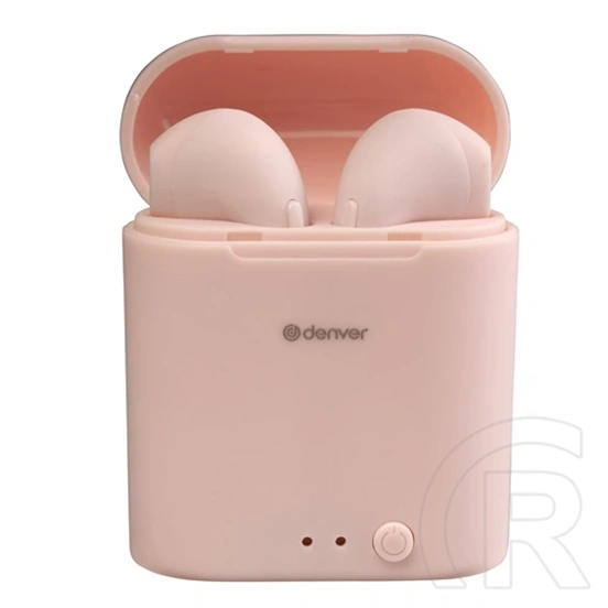 Denver TWE-46 Rose bluetooth fülhallgató sztereó (v5.0, TWS, beépített mikrofon, IPX4 vízálló, töltőtok 400mAh, készenlé