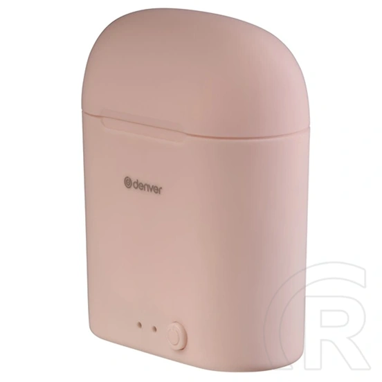 Denver TWE-46 Rose bluetooth fülhallgató sztereó (v5.0, TWS, beépített mikrofon, IPX4 vízálló, töltőtok 400mAh, készenlé
