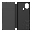 Designed for SAMSUNG Samsung Galaxy A21s (SM-A217F) tok álló (aktív Flip, oldalra nyíló, bankkártya tartó) fekete